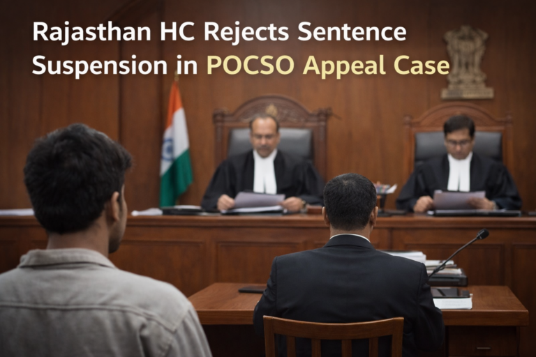Rajasthan HC Rejects Sentence Suspension in POCSO Appeal Case