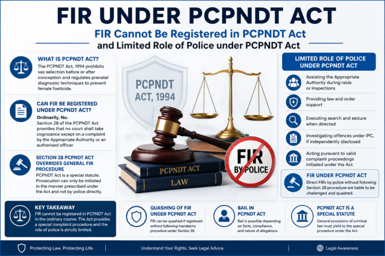 FIR under PCPNDT Act Can Police Register FIR under PCPNDT Act